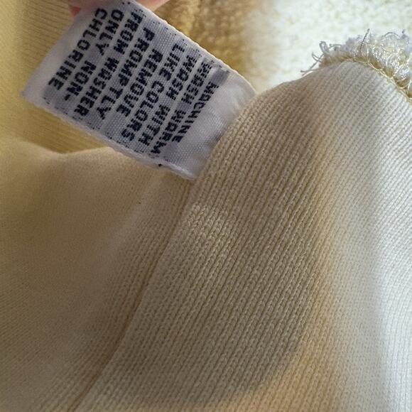 Polo Ralph Lauren Crewneck Pullover Sweatshirt Yellow Men’s Size L Y2K Preppy - Picture 9 of 11